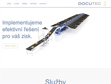 Tablet Screenshot of docutec.cz