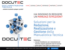 Tablet Screenshot of docutec.it